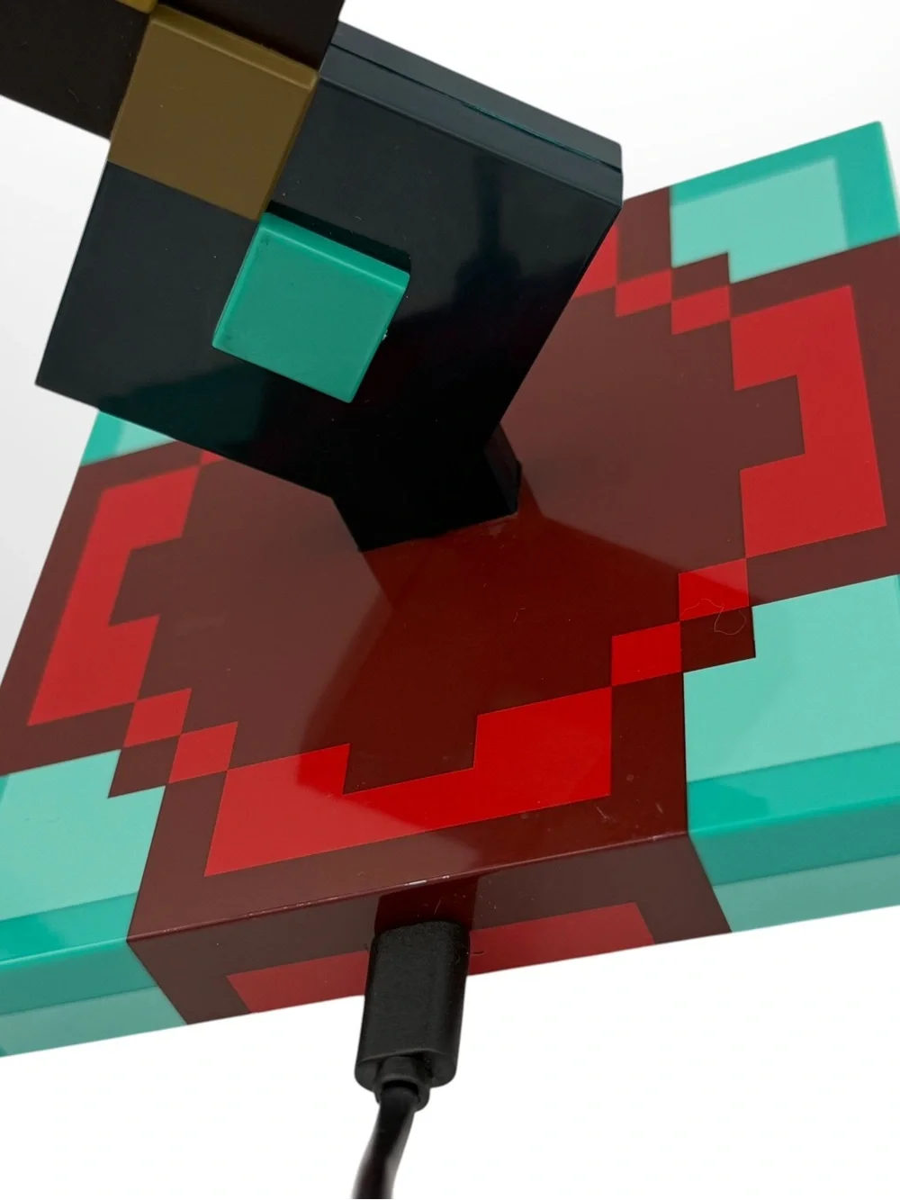 Minecraft Diamond Sword 14” inch USB Desk LED Bedside Night Light Lamp for Gamer